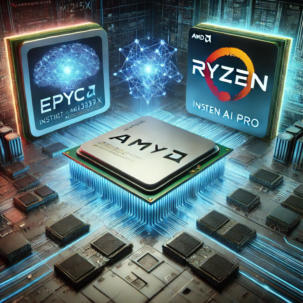 AMD Launches New AI Chips and CPUs, Challenges Nvidia and Intel for Market Leadership