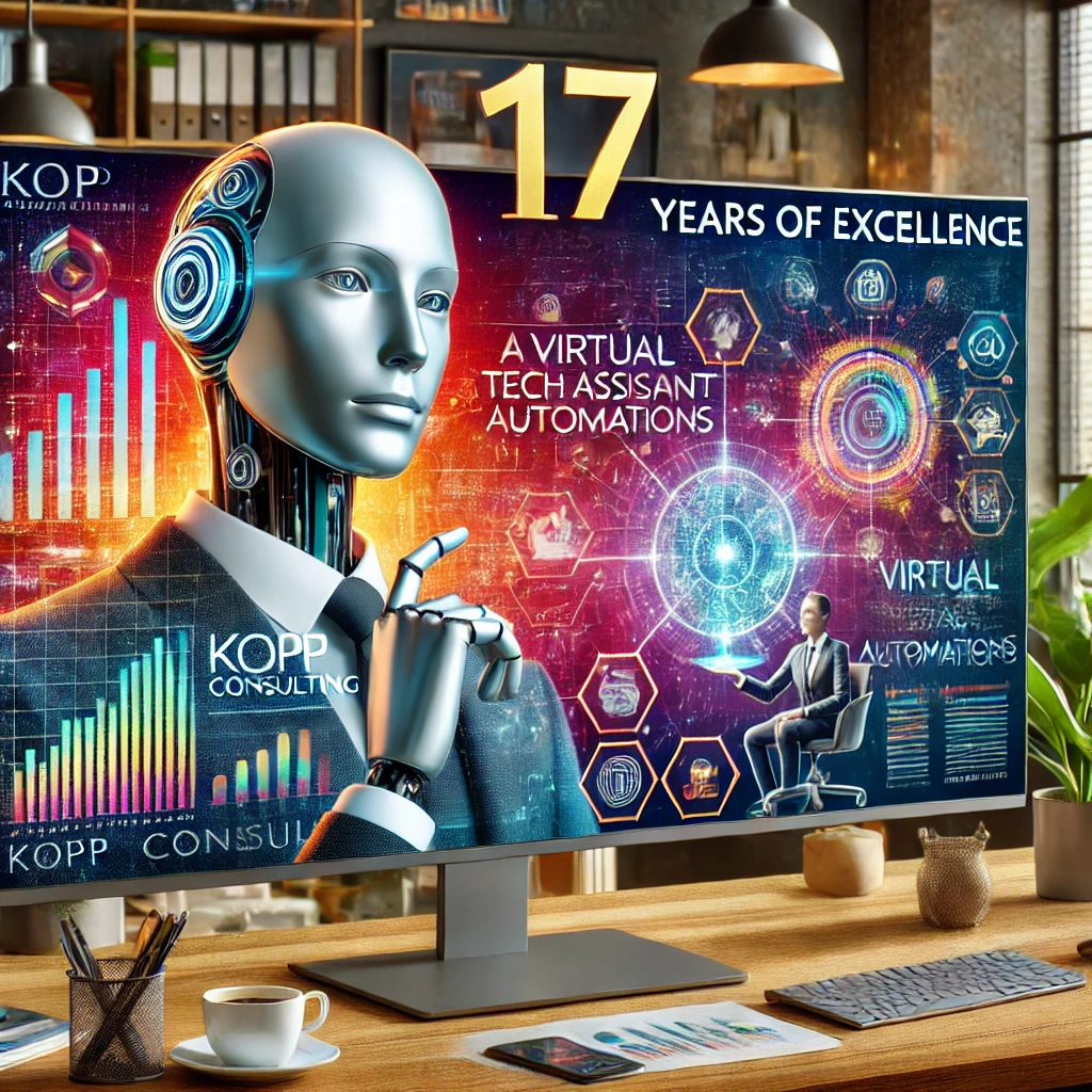 Kopf Consulting | Virtual Tech Assistance Celebrates 17 Years of Streamlining Business Workflows and Empowering Entrepreneurs with New Recognitions and Services