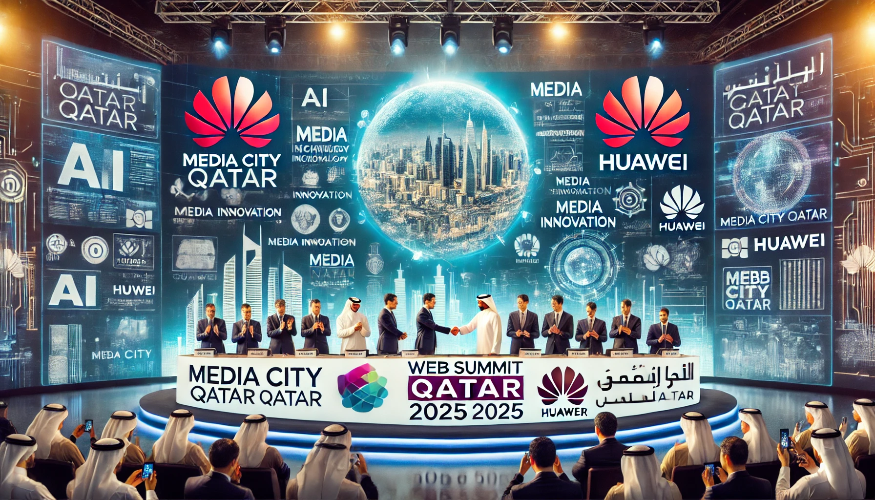 Media City Qatar and Huawei sign strategic partnership at Web Summit Qatar 2025