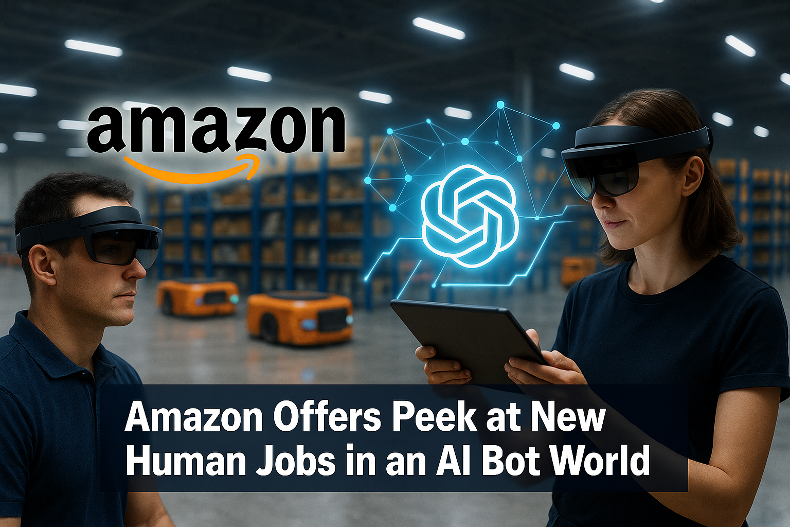 Amazon offers peek at new human jobs in an AI bot world