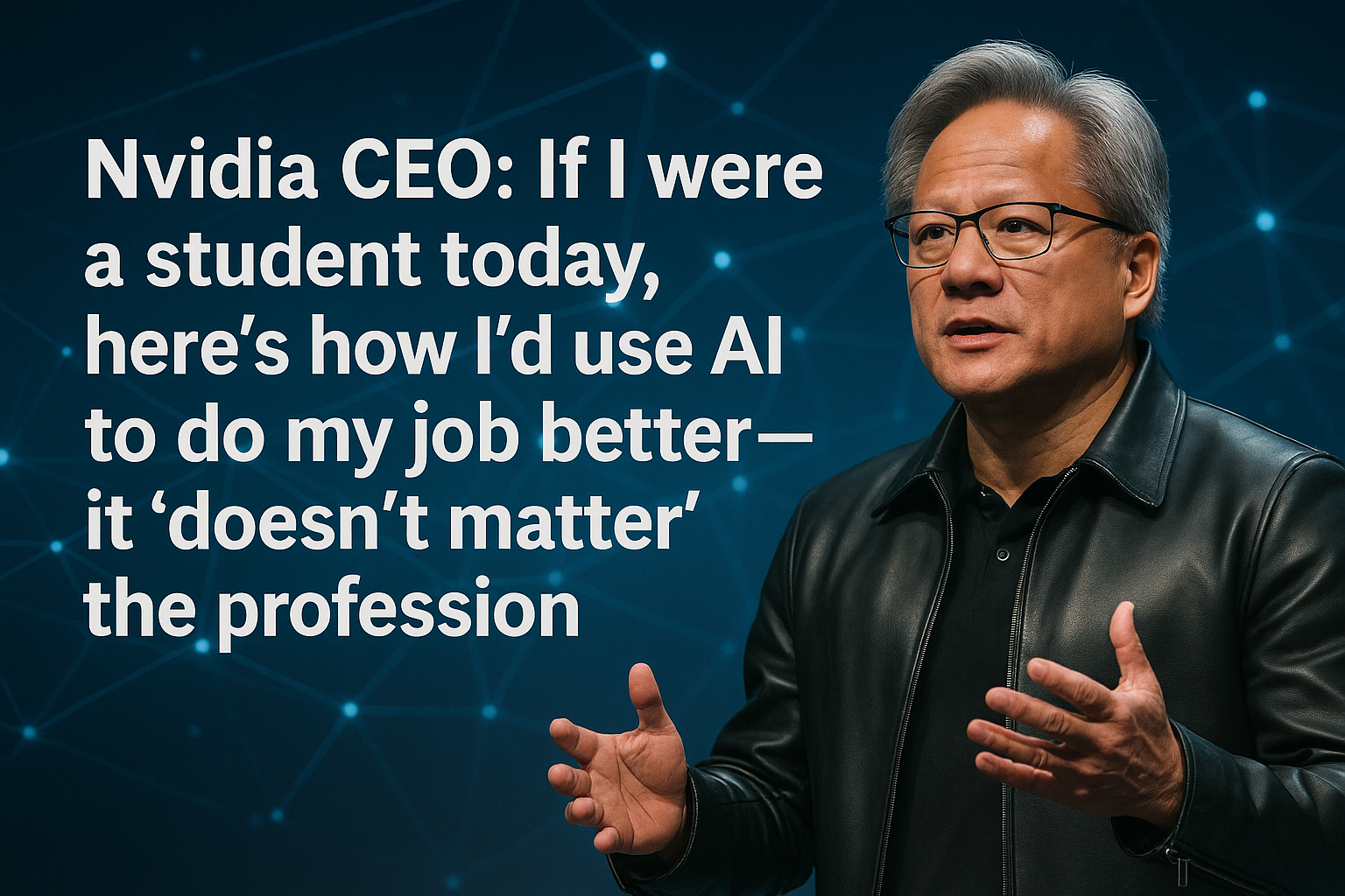 Nvidia CEO: If I were a student today, here’s how I’d use AI to do my job better—it ‘doesn’t matter’ the profession