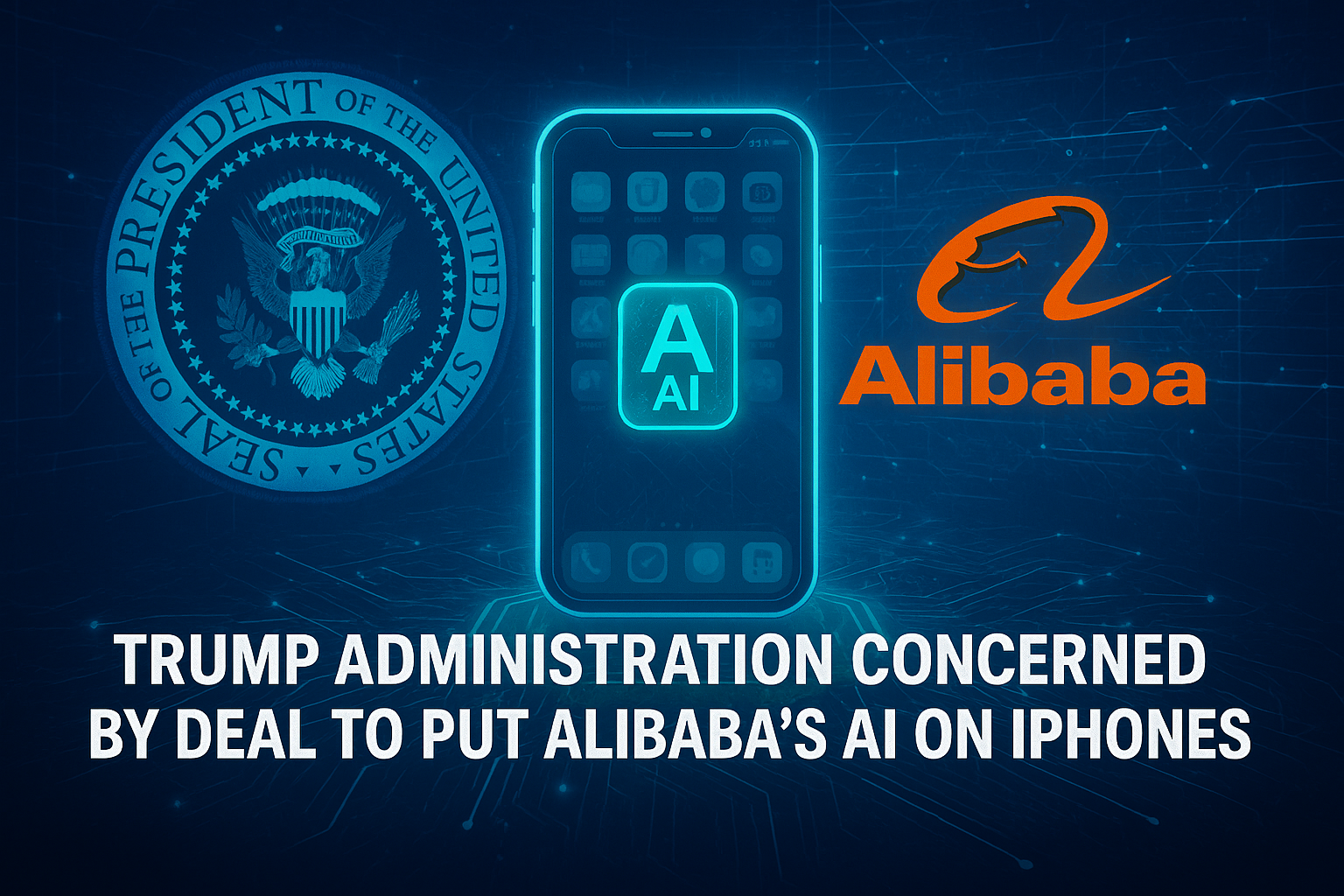 Trump administration is concerned by deal to put Alibaba’s AI on iPhones