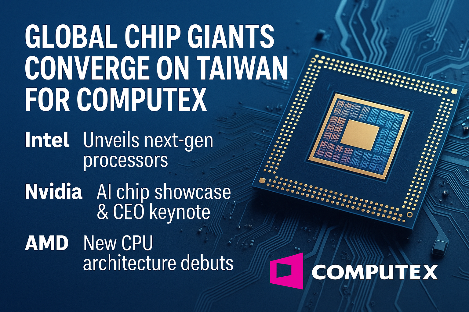Global chip giants converge on Taiwan for Computex