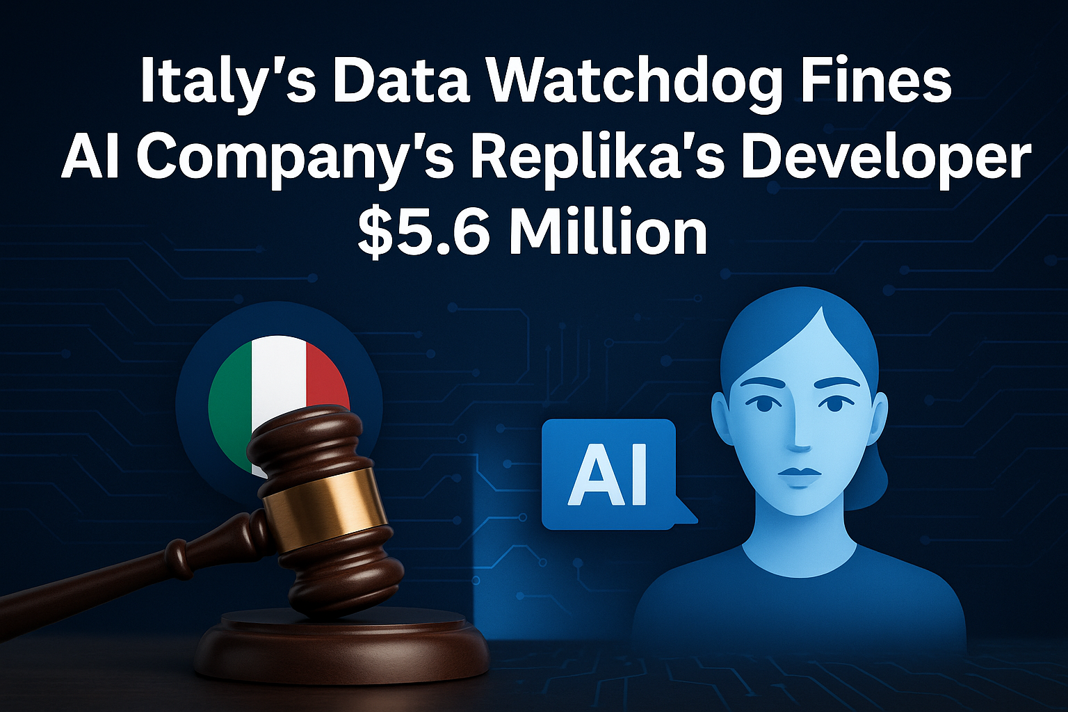 Italy’s data watchdog fines AI company Replika’s developer $5.6 million