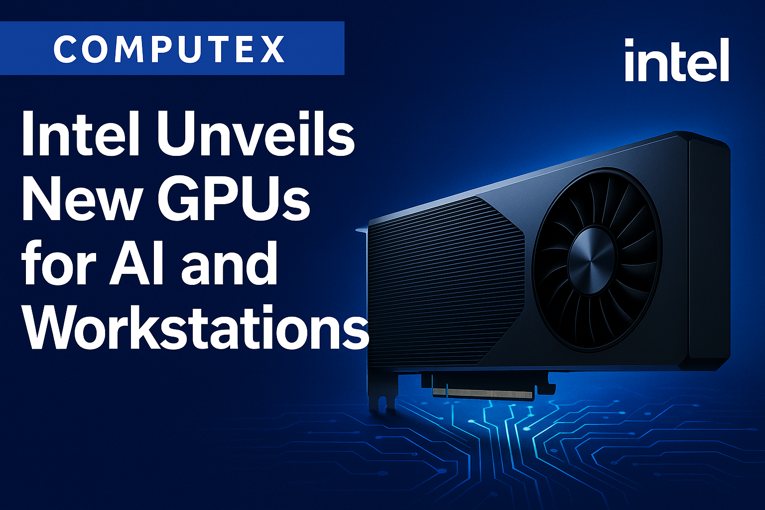 Computex: Intel Unveils New GPUs for AI and Workstations