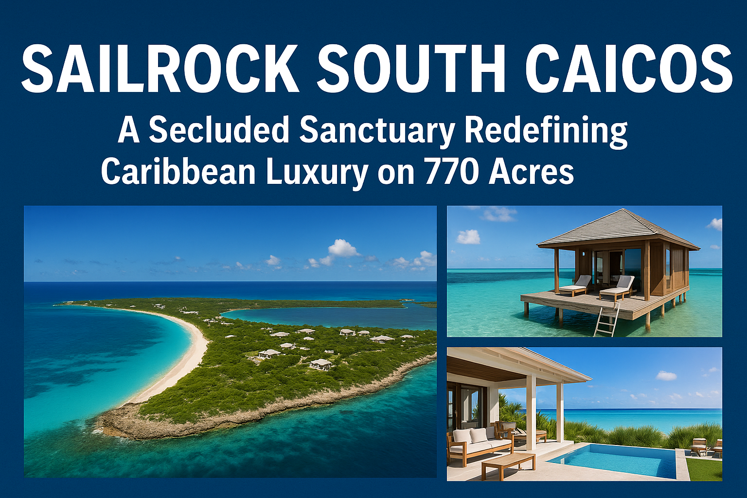 Sailrock South Caicos: A Secluded Sanctuary Redefining Caribbean Luxury on 770 Acres