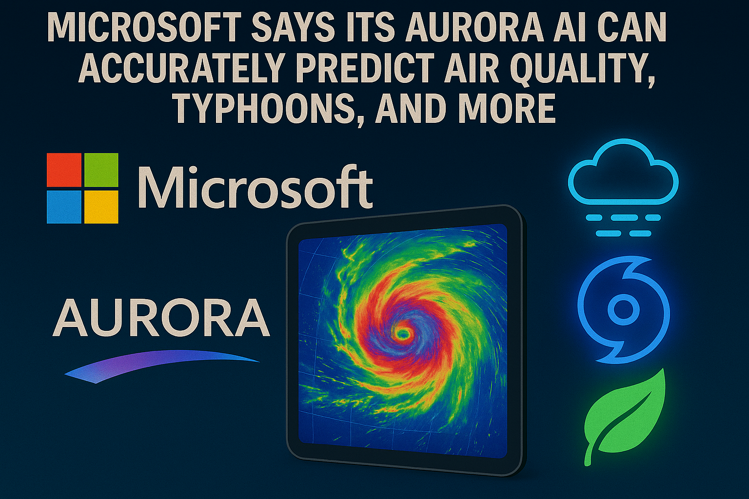 Microsoft says its Aurora AI can accurately predict air quality, typhoons, and more