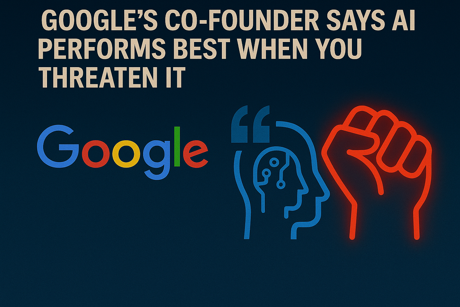 Google’s Co-Founder Says AI Performs Best When You Threaten It