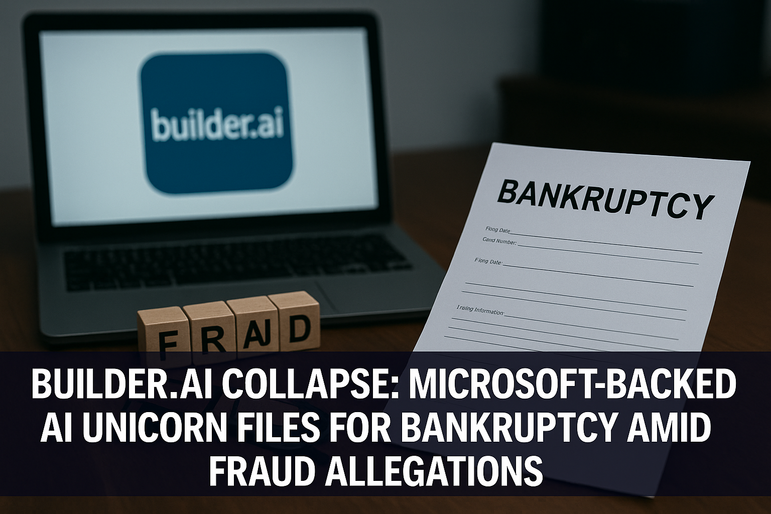 Builder.ai Collapse: Microsoft-Backed AI Unicorn Files for Bankruptcy Amid Fraud Allegations