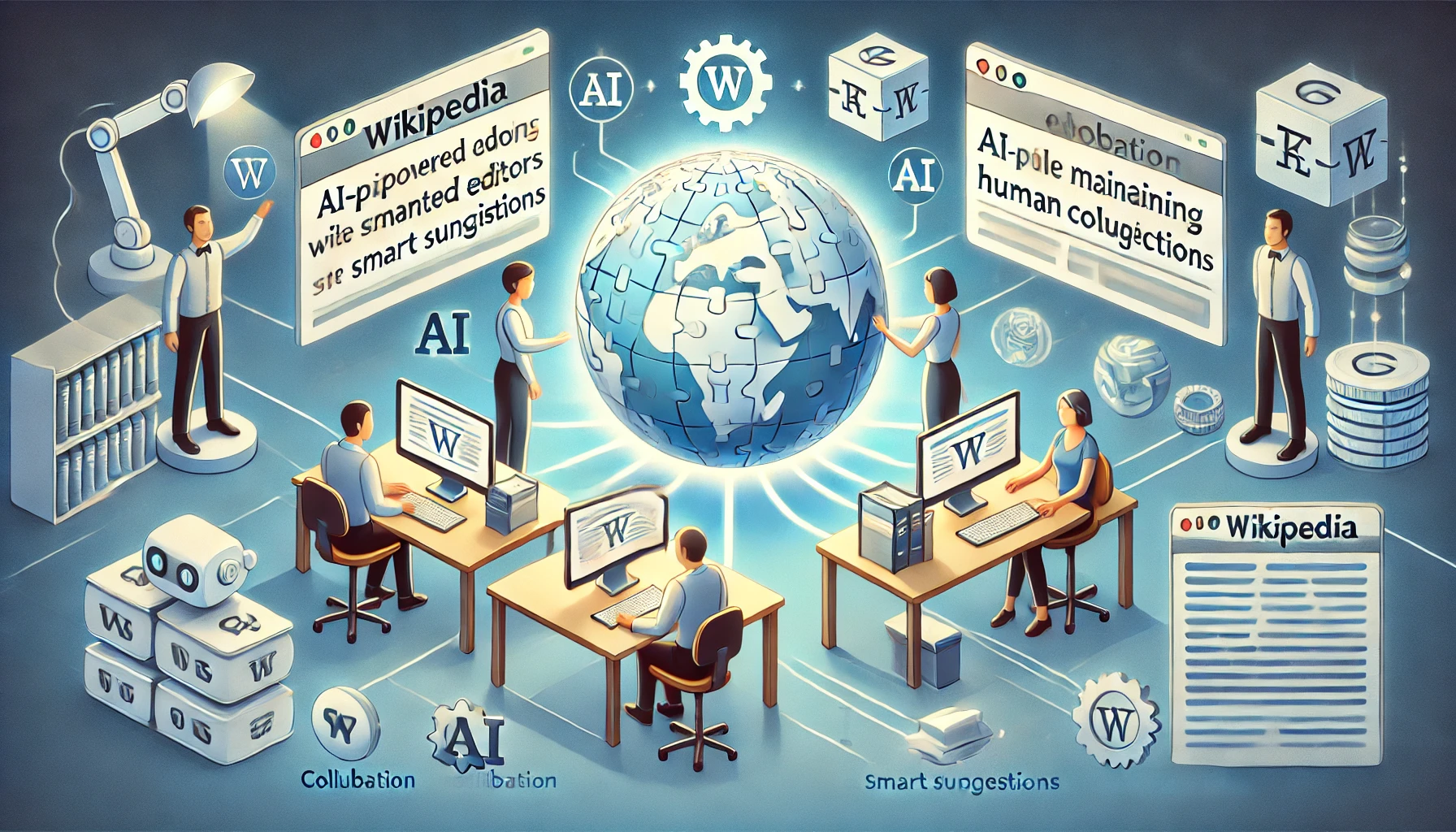 Wikipedia says it will use AI, but not to replace human volunteers