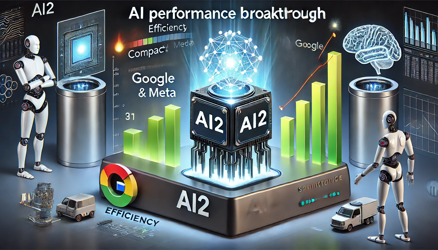 Ai2’s new small AI model outperforms similarly-sized models from Google, Meta