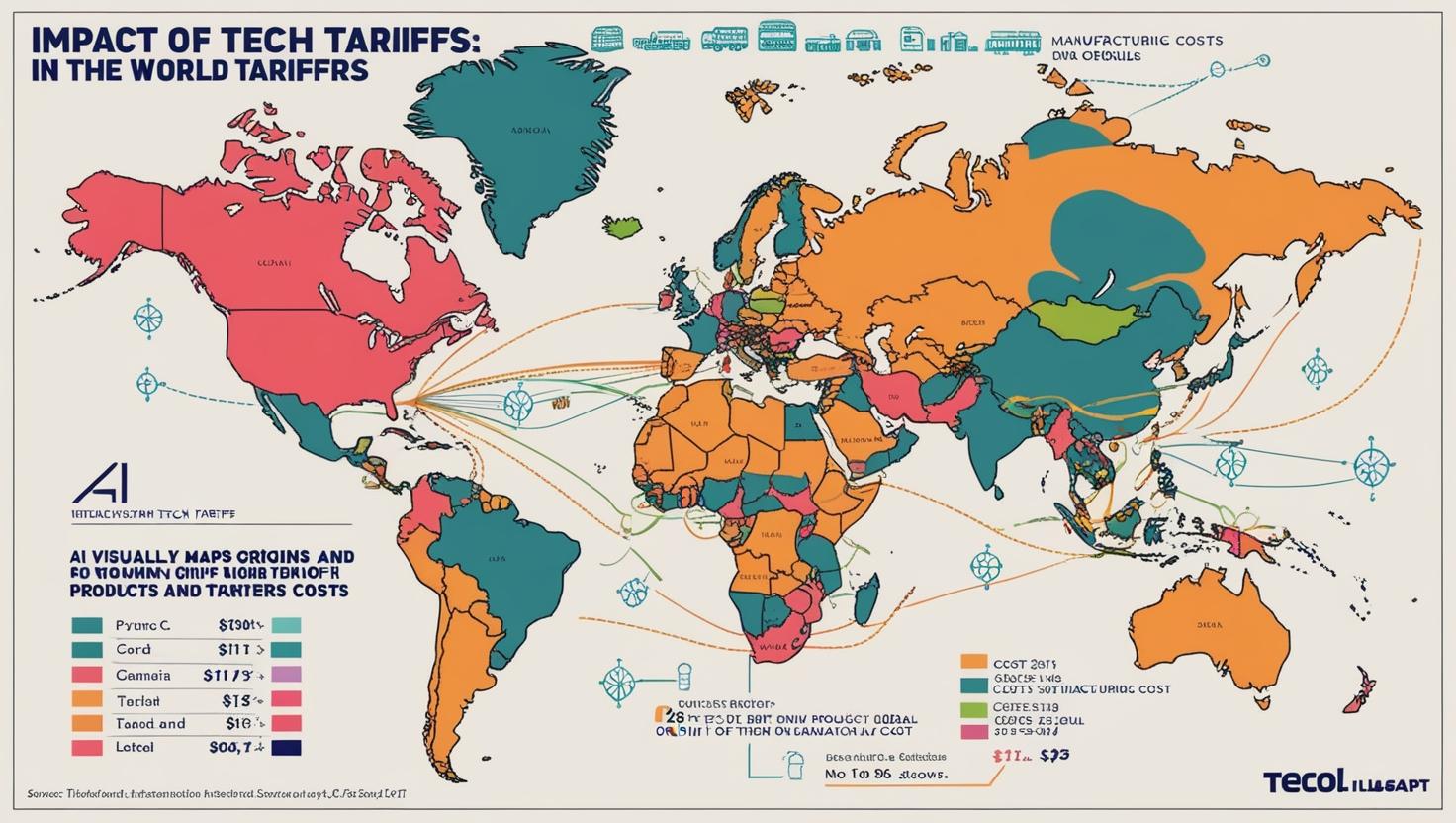 Tech tariffs response: AI is mapping world of where products get made, and how much it costs