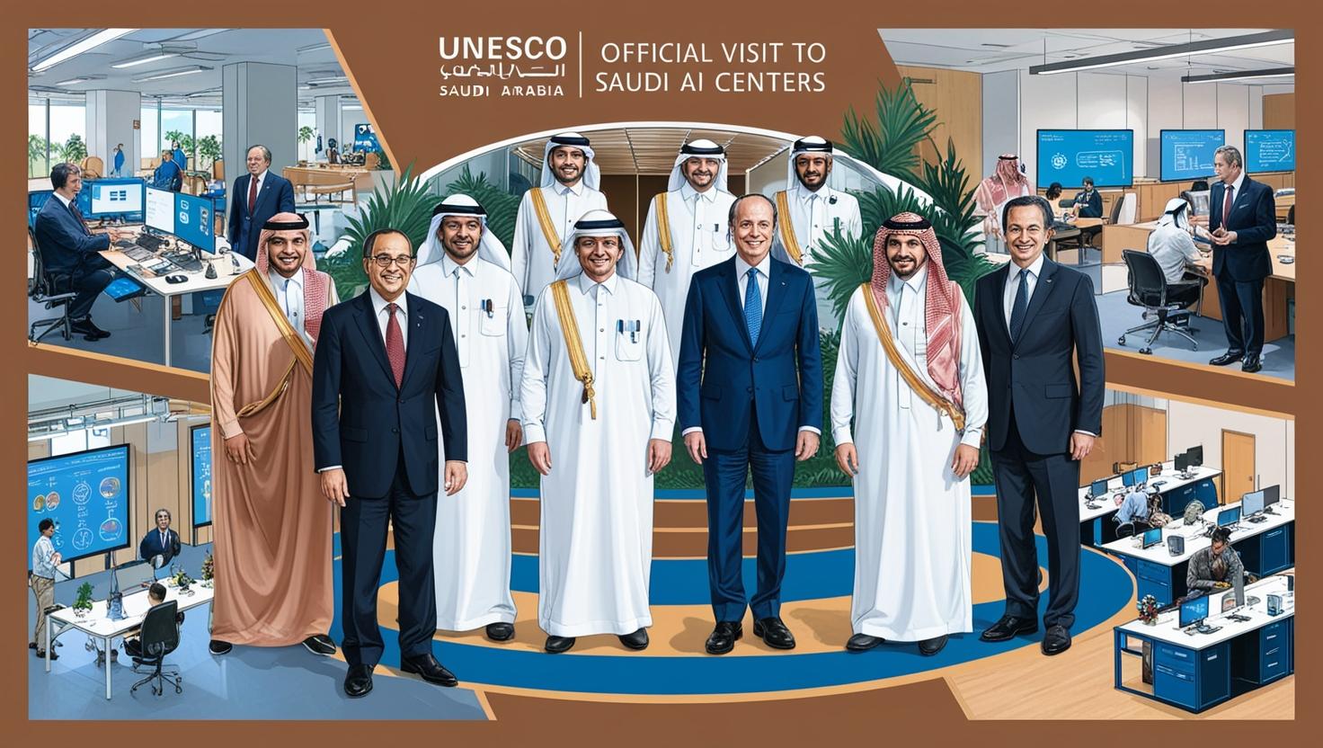 UNESCO official visits Saudi AI centers