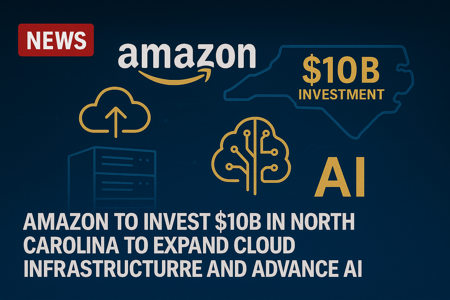 Amazon to invest $10B in North Carolina to expand cloud infrastructure and advance AI
