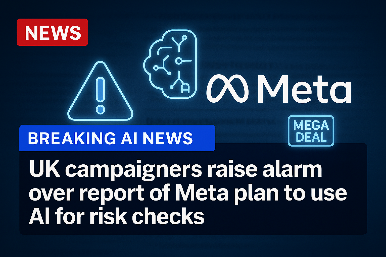 UK campaigners raise alarm over report of Meta plan to use AI for risk checks