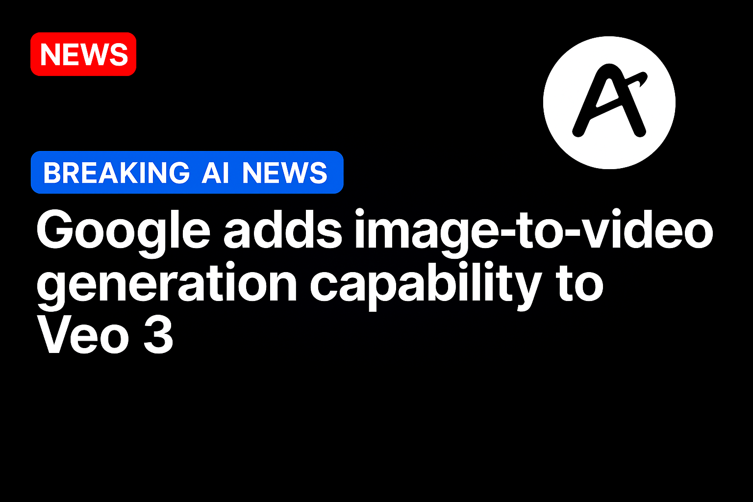 Google adds image-to-video generation capability to Veo 3