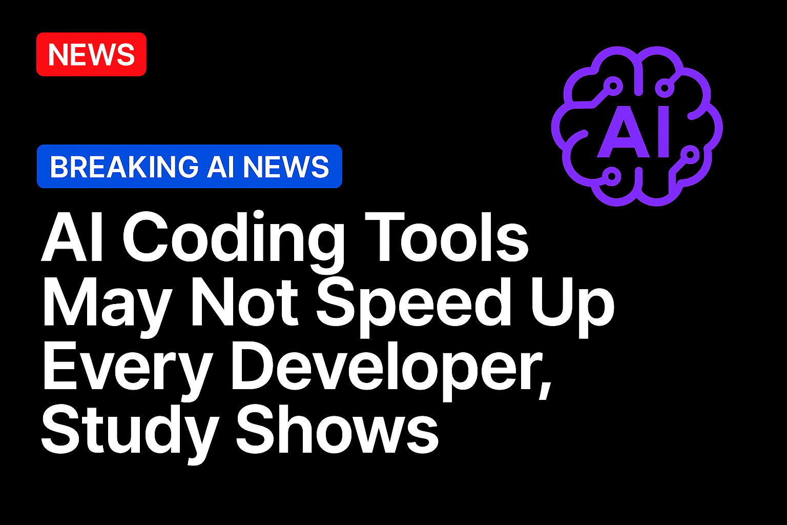 AI coding tools may not speed up every developer, study shows
