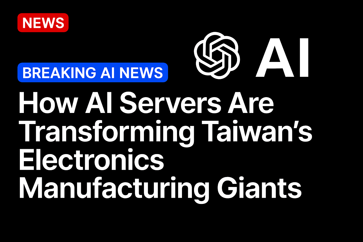 How AI servers are transforming Taiwan’s electronics manufacturing giants