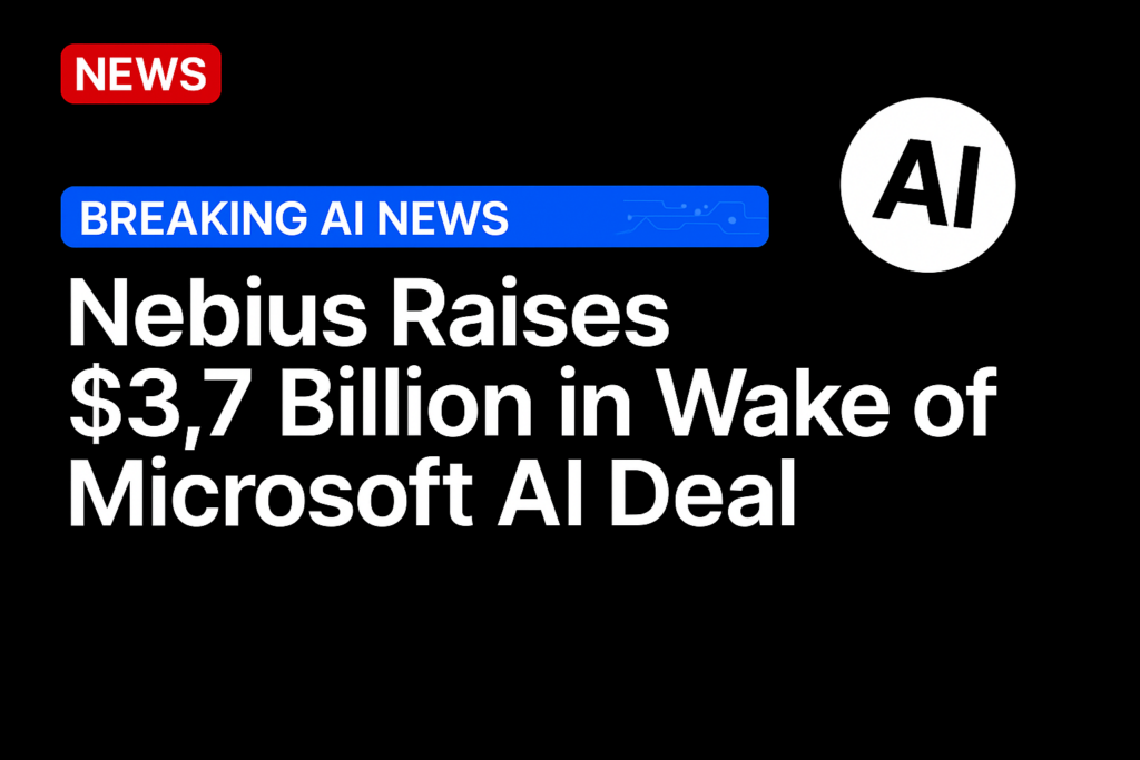 Nebius Raises $3.7 Billion in Wake of Microsoft AI Deal