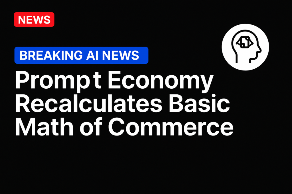 Prompt Economy Recalculates Basic Math of Commerce