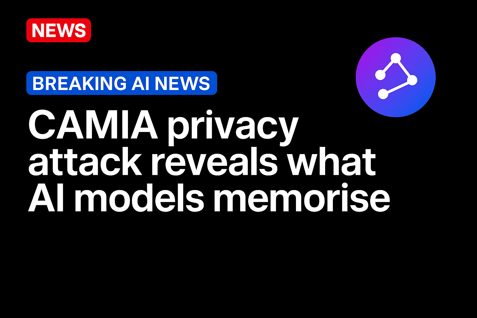CAMIA privacy attack reveals what AI models memorise