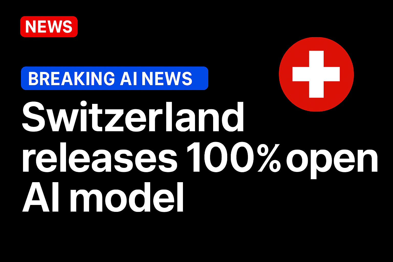 Switzerland releases 100% open AI model