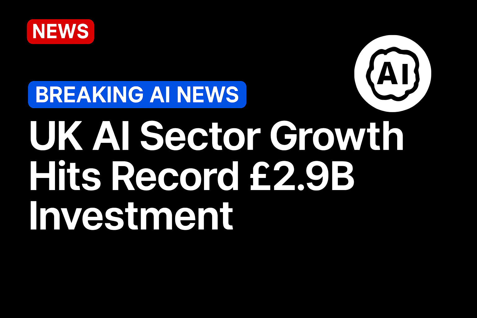 UK AI sector growth hits record £2.9B investment 