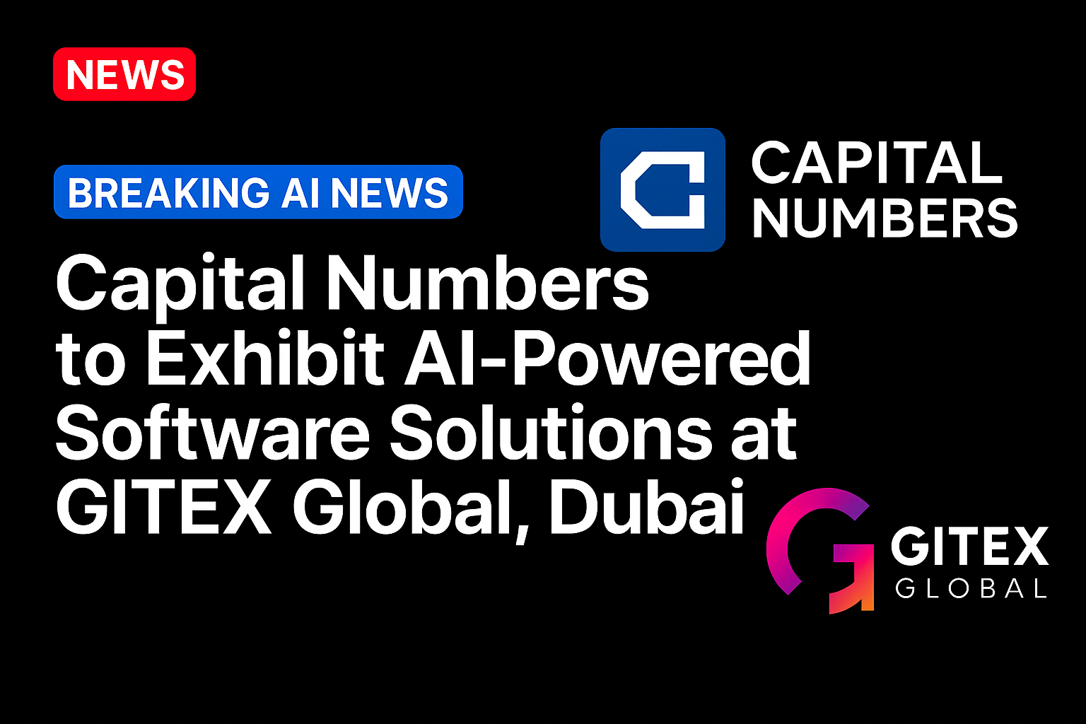 Capital Numbers to Exhibit AI-Powered Software Solutions at GITEX Global, Dubai