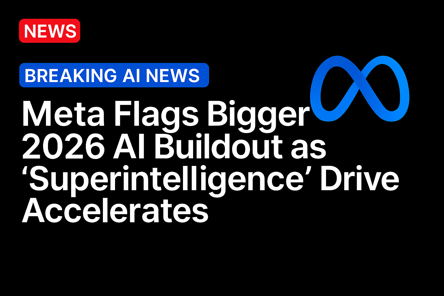 Meta Flags Bigger 2026 AI Buildout as ‘Superintelligence’ Drive Accelerates