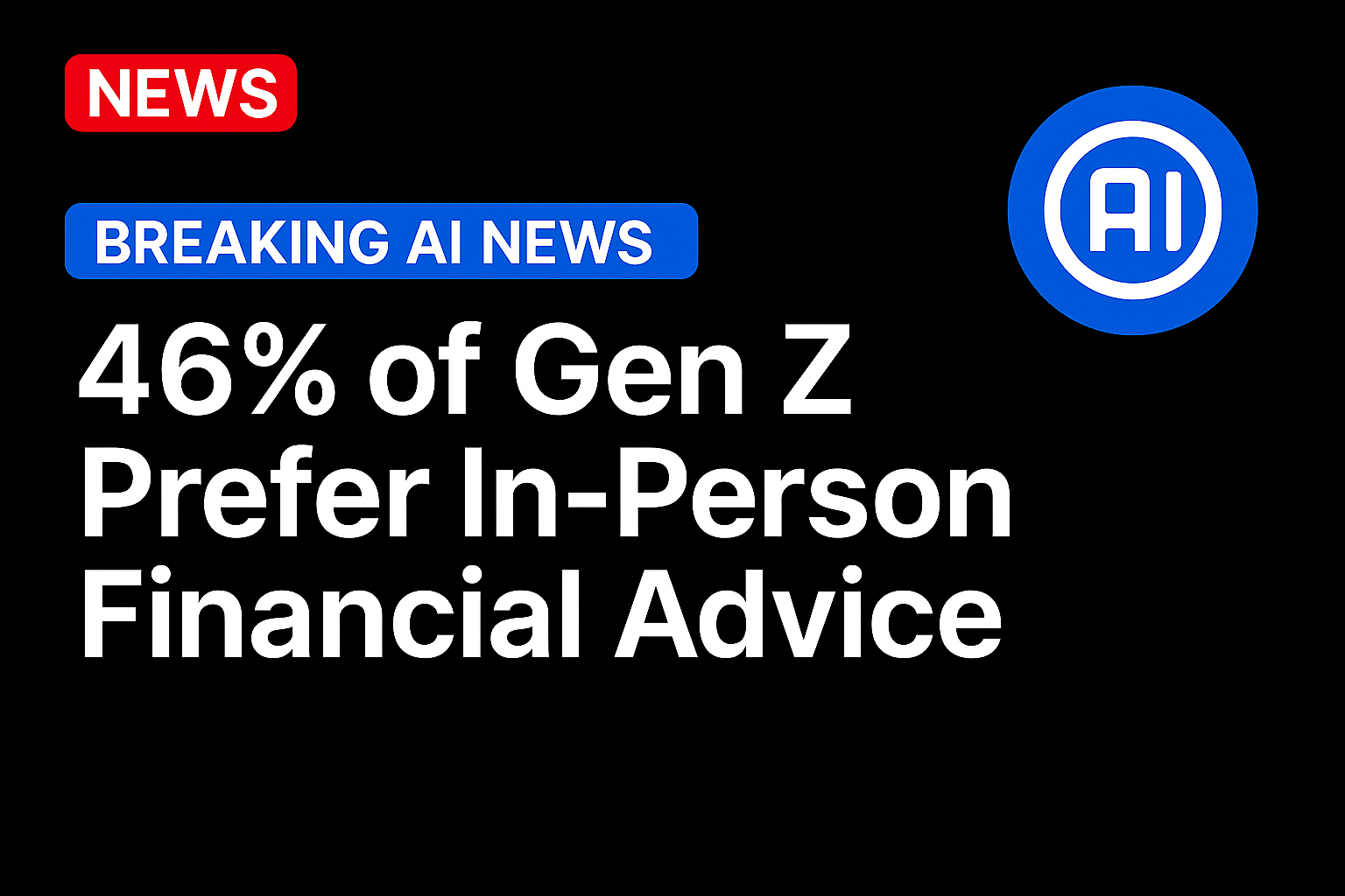 46% of Gen Z Prefer In-Person Financial Advice