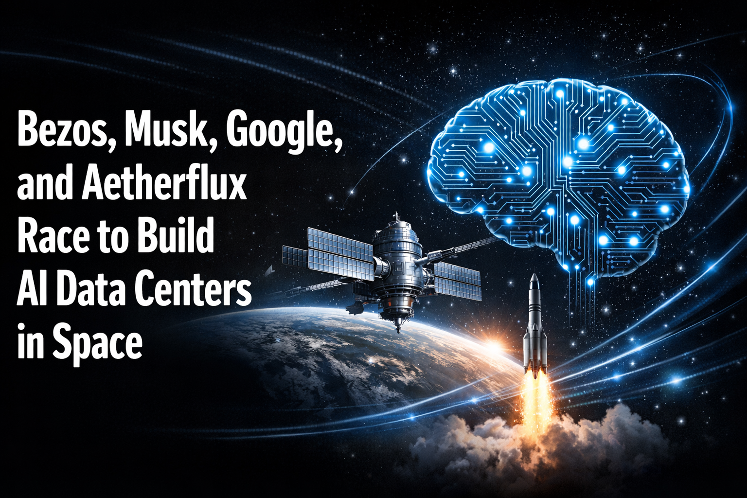 Bezos, Musk, Google, and Aetherflux Race to Build AI Data Centers in Space