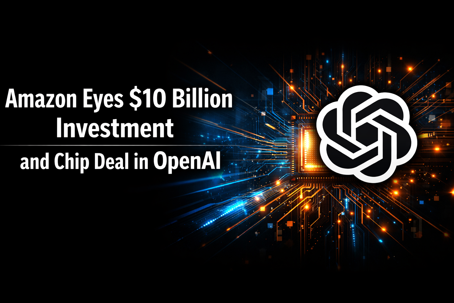 Amazon Eyes $10 Billion Investment and Chip Deal in OpenAI