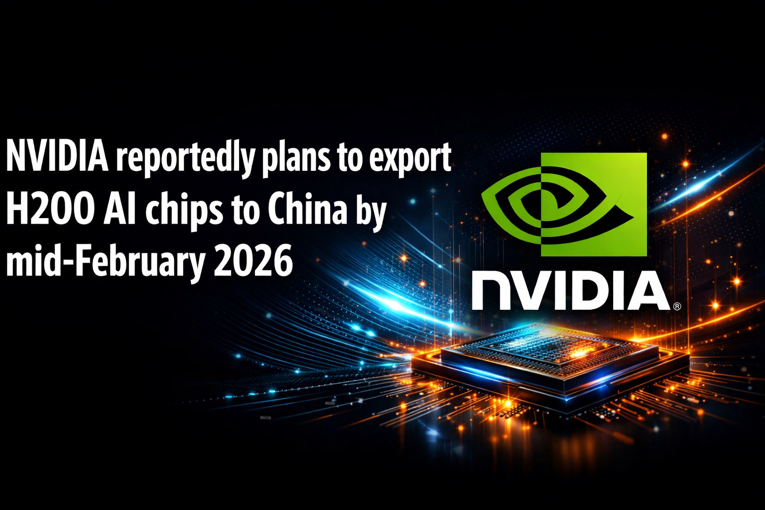 NVIDIA reportedly plans to export H200 AI chips to China by mid-February 2026