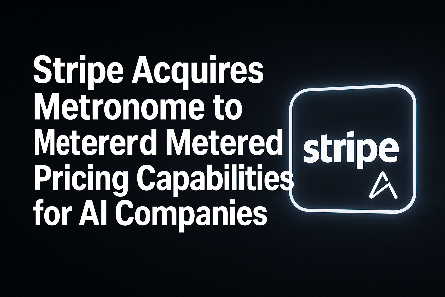 Stripe Acquires Metronome to Enhance Metered Pricing Capabilities for AI Companies