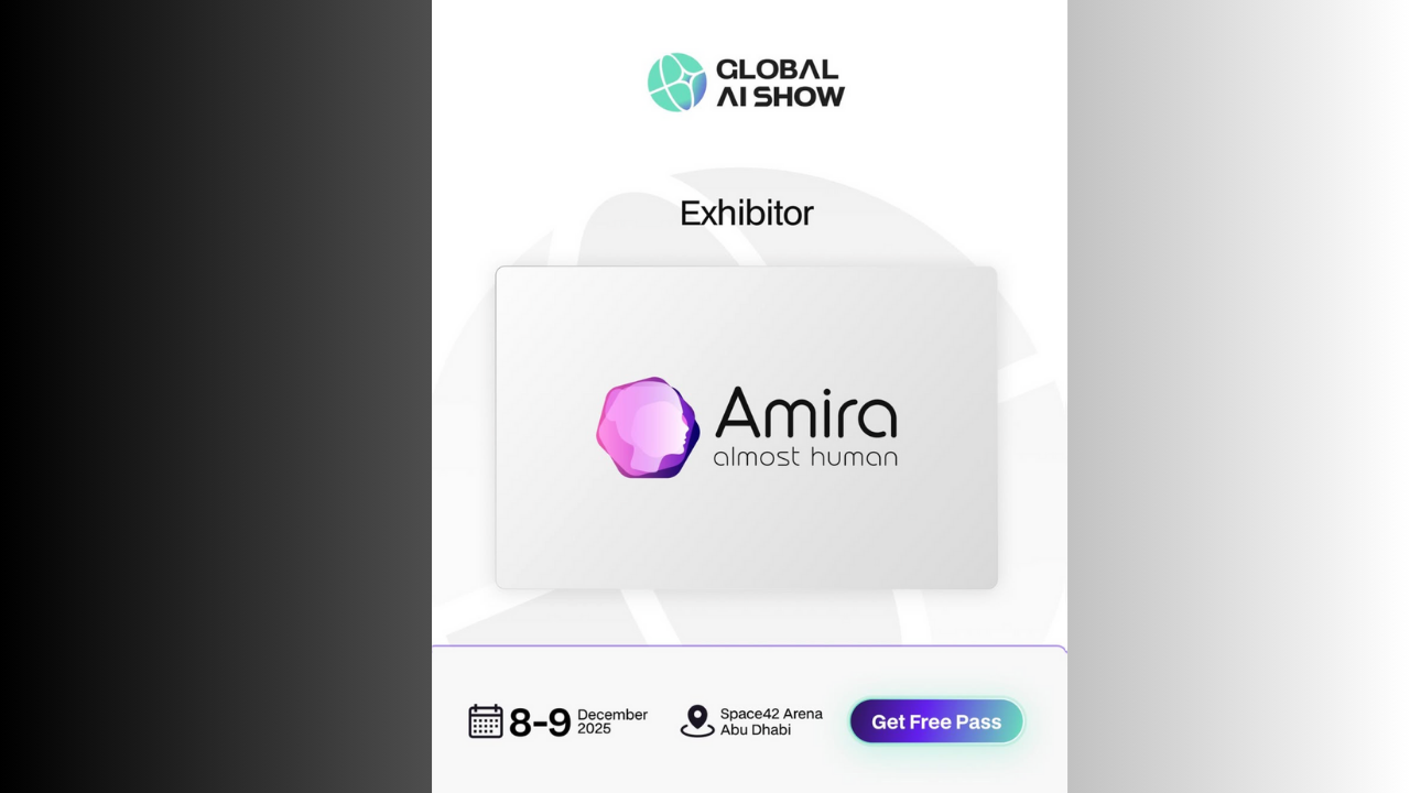 Global AI Show 2025 Welcomes Amira AI – Almost Human as an Exhibitor