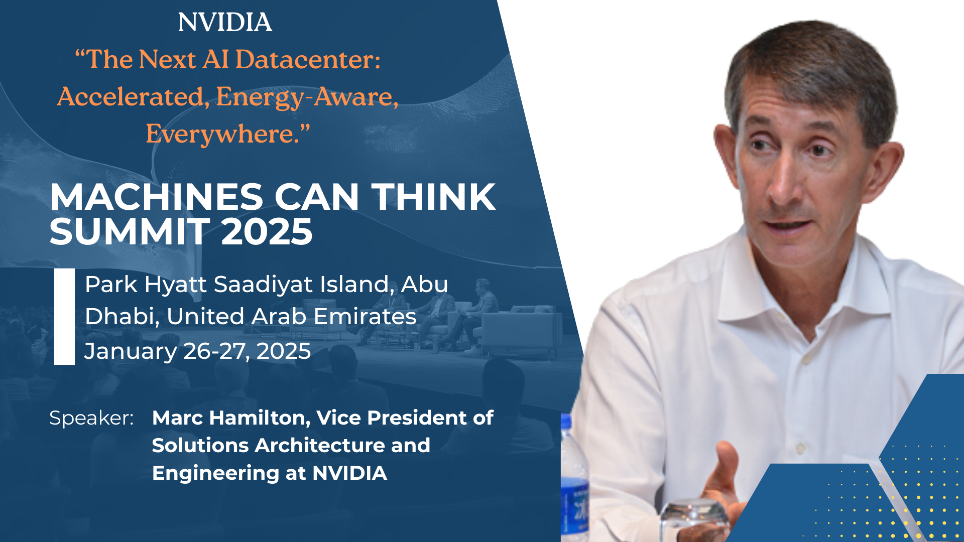 NVIDIA’s Marc Hamilton to Deliver Keynote on the Future of AI Datacenters at Machines Can Think 2026