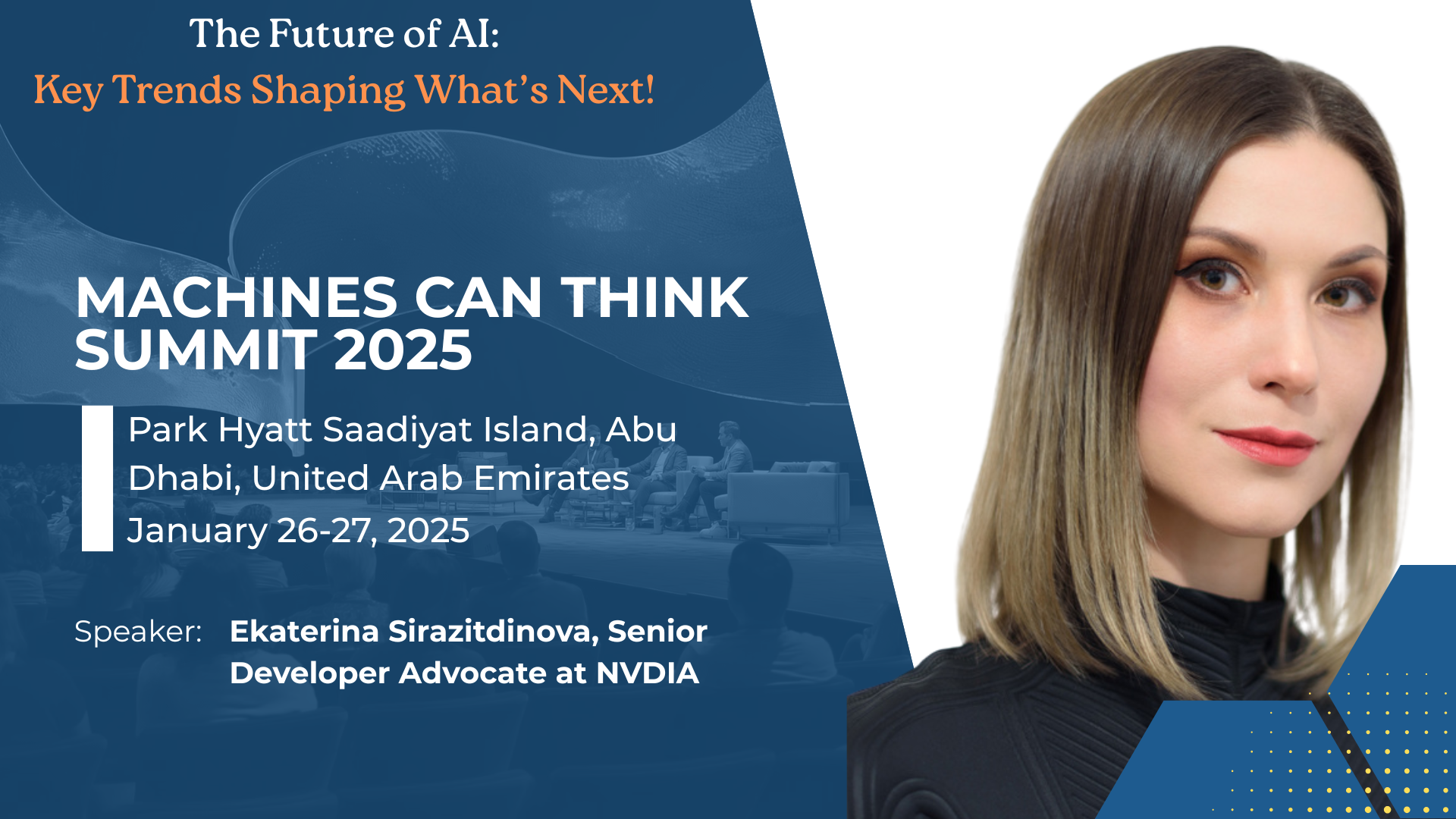 Ekaterina Sirazitdinova, Senior Developer Advocate at NVIDIA