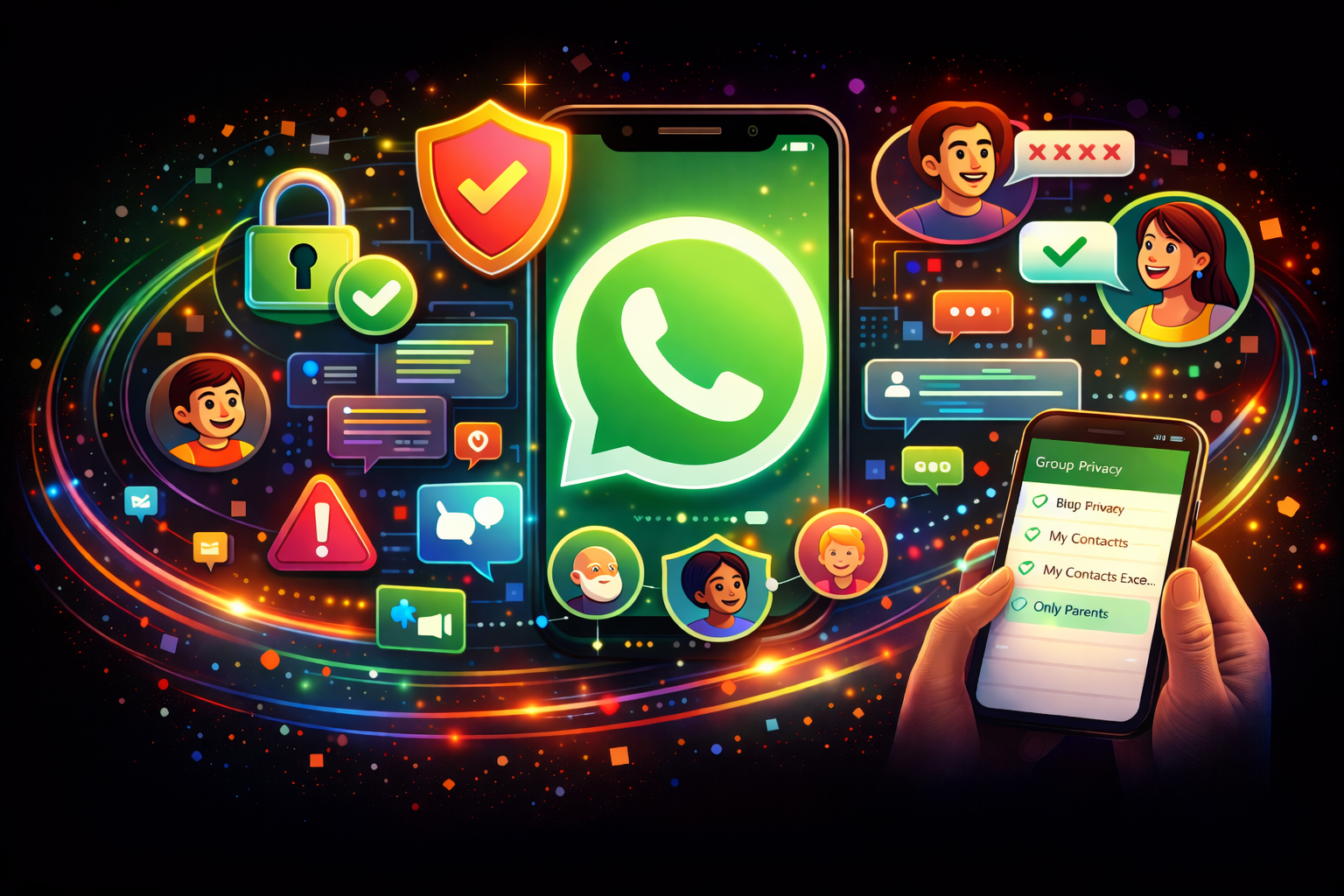 WhatsApp tests new tools for child safety, message control, and group chats