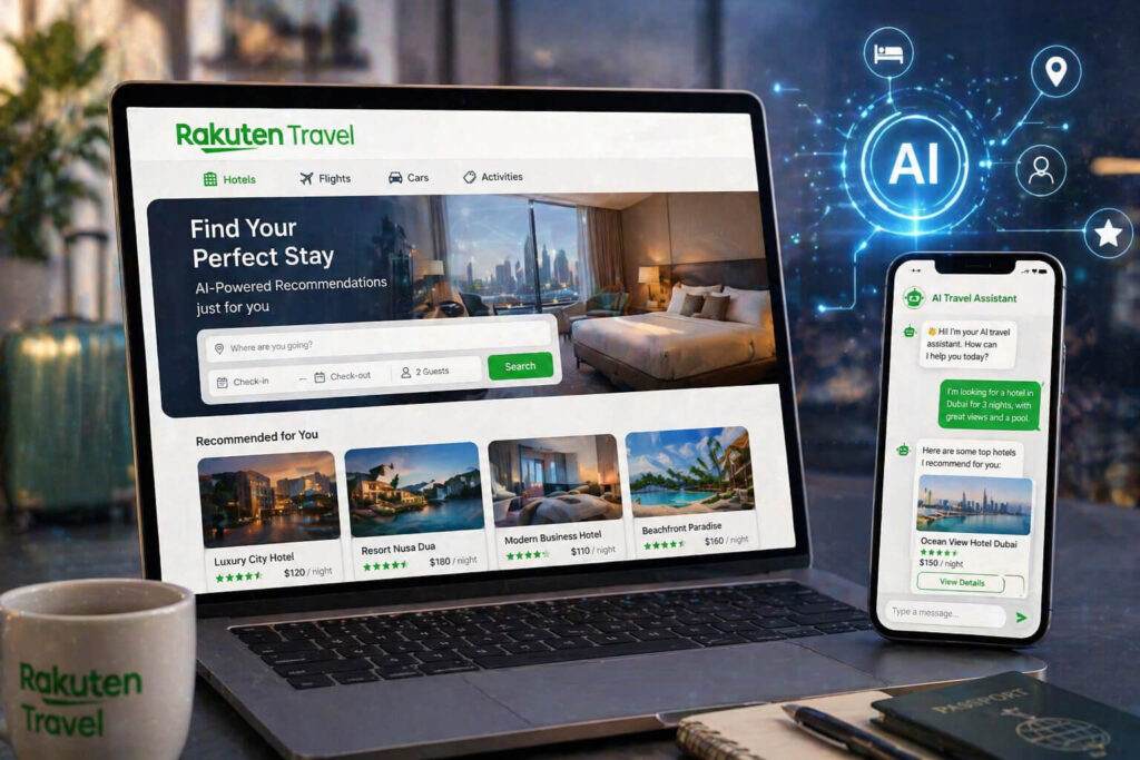 Rakuten Travel AI hotel booking feature