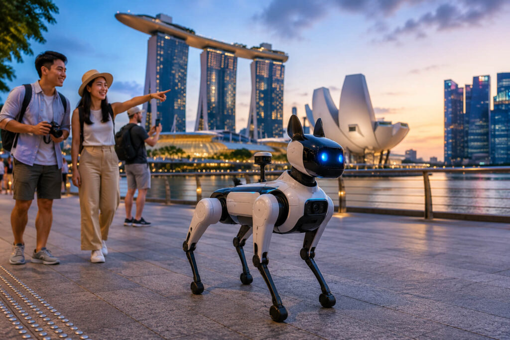 AI-powered robodog guides