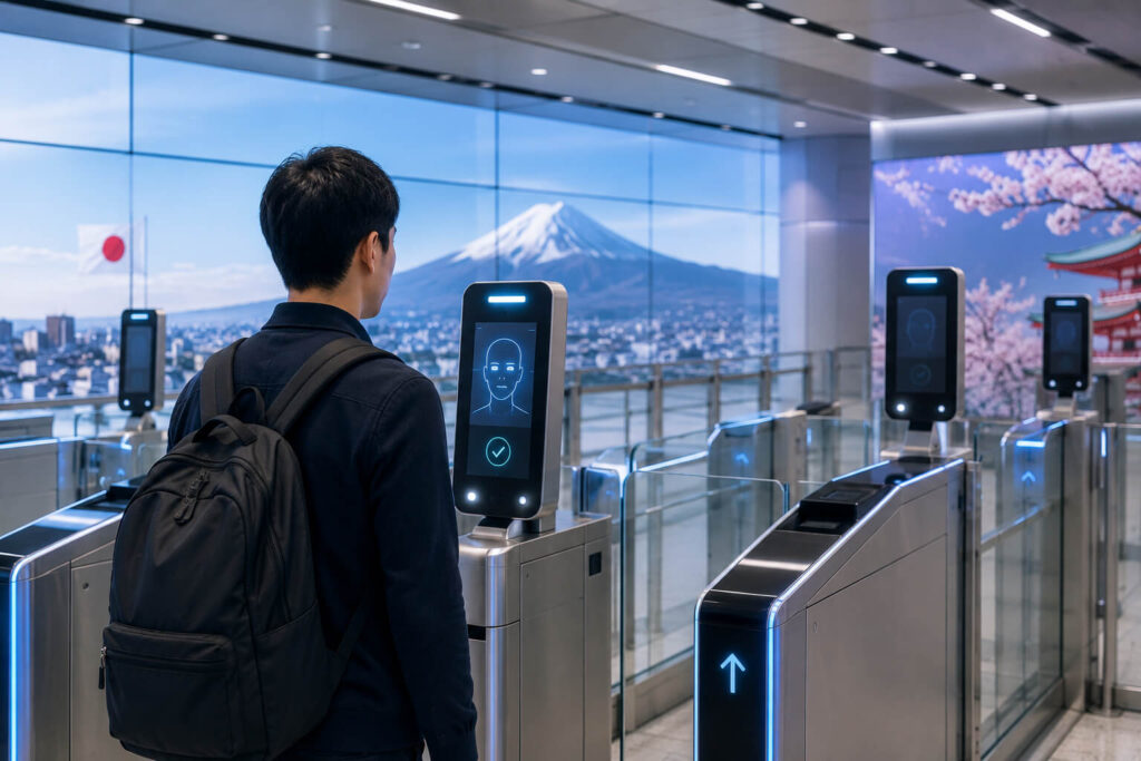 Japan e-gate access for foreign visitors