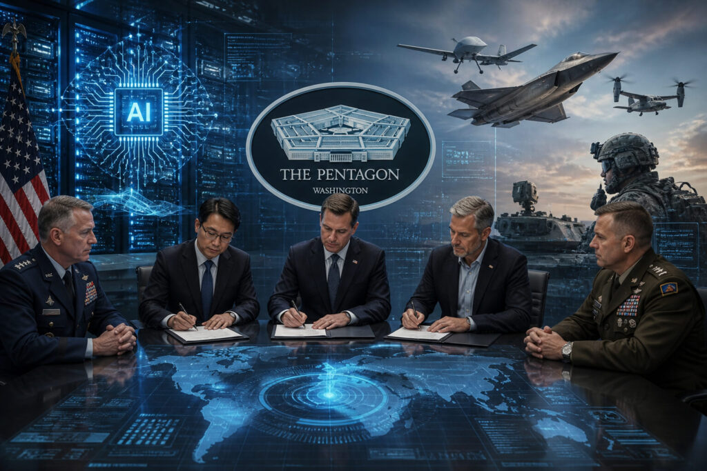 Pentagon AI deals with tech companies