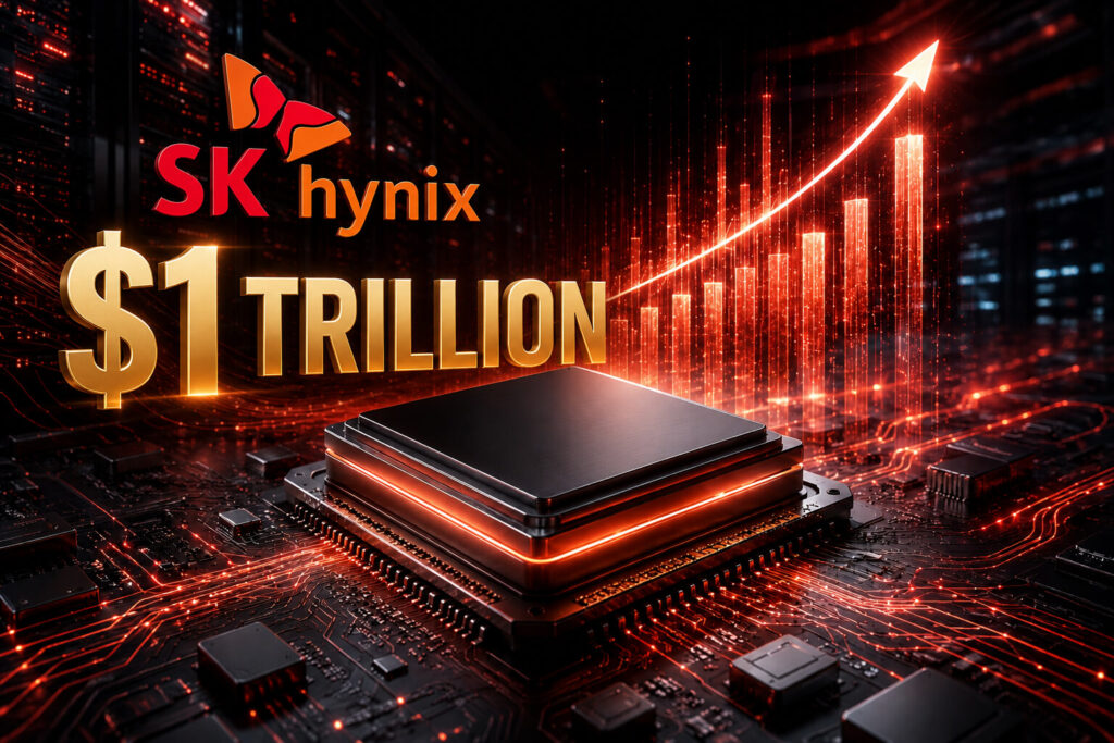 SK Hynix Tops $1 Trillion as AI Chip Demand Surges SK Hynix $1 trillion market cap