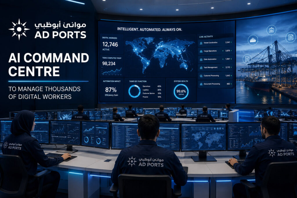AD Ports Launches AI Command Centre to Manage Thousands of Digital Workers AD Ports AI command centre