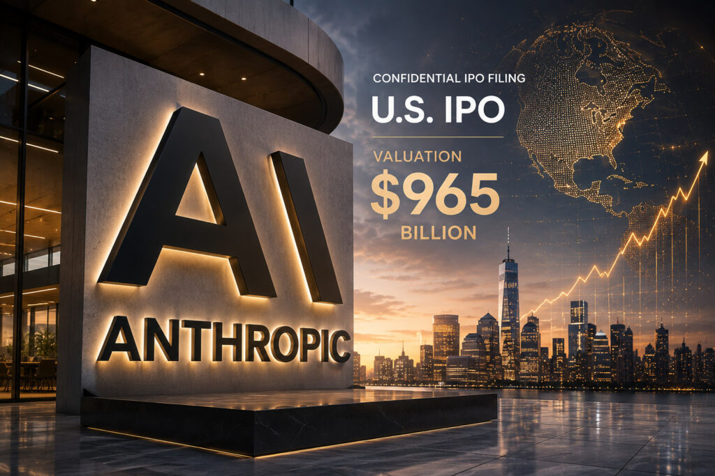 Anthropic Files Confidentially for U.S. IPO After $965B Valuation Anthropic IPO