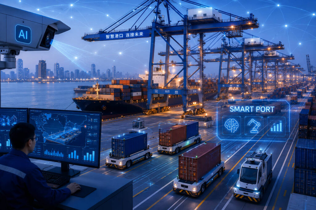 China Accelerates Smart Port Logistics With AI and Automation China smart port logistics