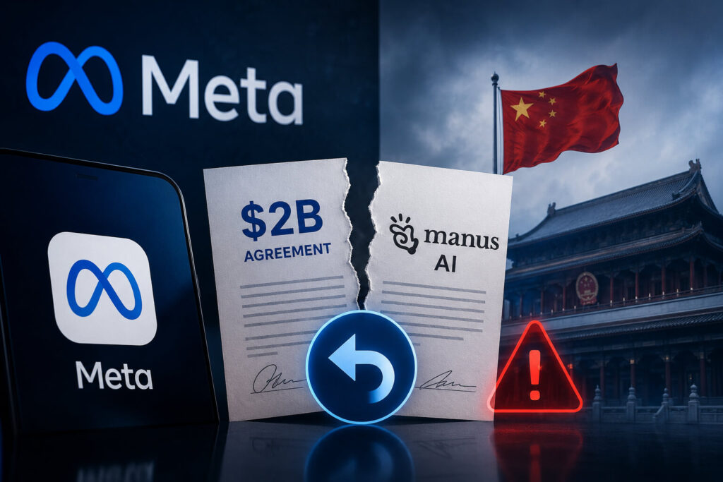 Meta Reportedly Moves to Unwind $2B Manus AI Deal After Beijing Pressure Meta Manus AI deal