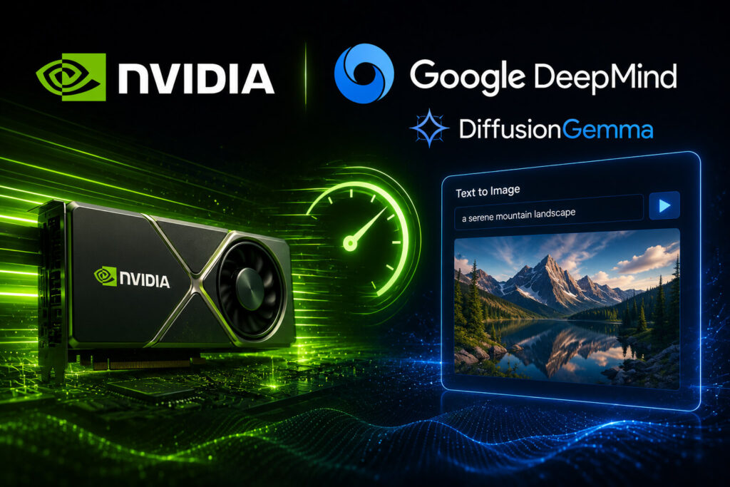 NVIDIA Speeds Up Google DeepMind’s DiffusionGemma for Faster Local AI NVIDIA DiffusionGemma local AI