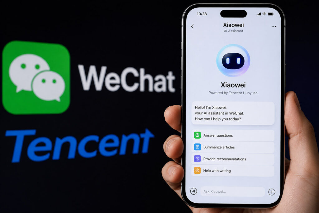 Tencent Tests Xiaowei AI Assistant Inside WeChat to Strengthen Its AI Push Tencent Xiaowei AI Assistant