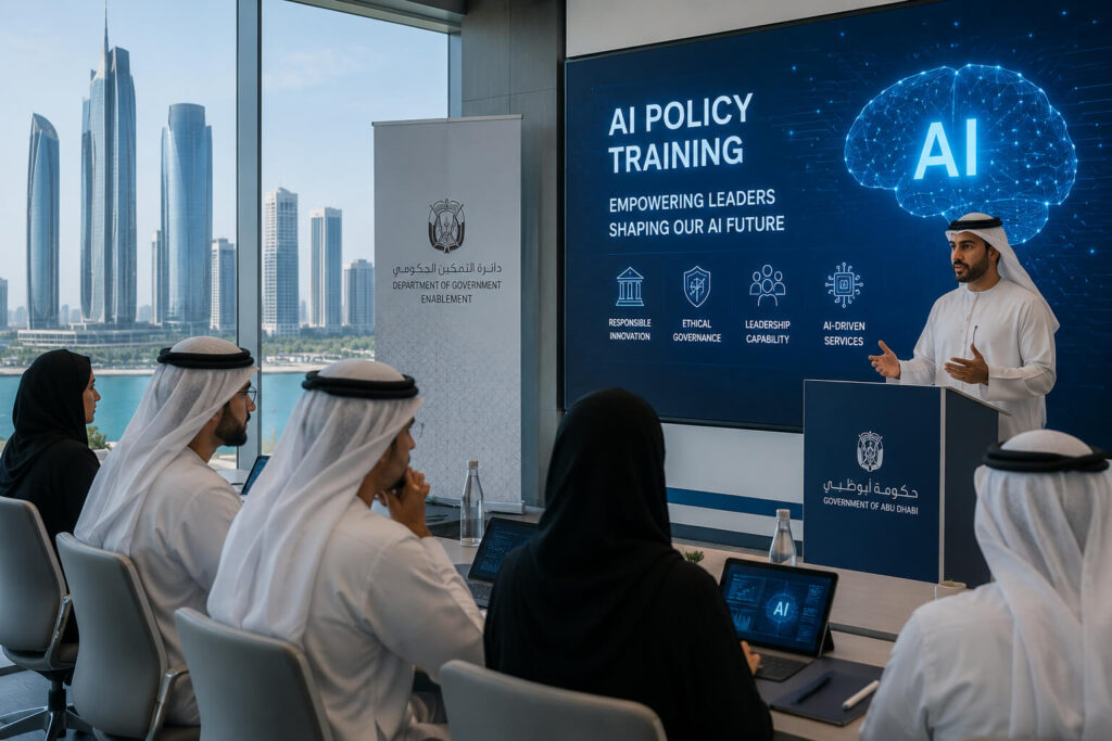 Abu Dhabi Launches AI Policy Training for Government Leaders Abu Dhabi AI policy training